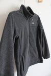 Columbia Soft Gray Fleece Full Zip Jacket | L
