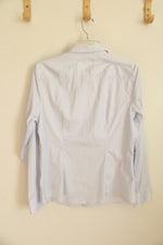 Banana Republic Powder Blue LS Button-down Collared Shirt | 12