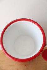 Vintage Kraftware Red & White Tennis Ice Bucket