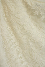 NEW Notations Lined Cream Floral Short Sleeved Top | L