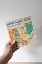Sesame Street What Did You Bring? Read Along 33 1/3 Record & Book