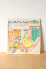 Sesame Street What Did You Bring? Read Along 33 1/3 Record & Book