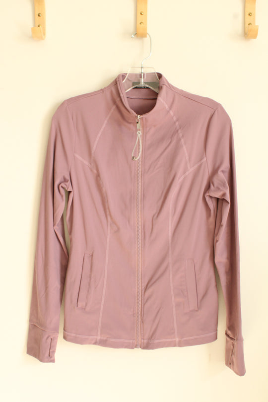 Trendy Queen Light Purple Athletic Zip up Jacket | M