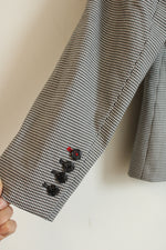 Talbots Black & White Houndstooth Pattern Blazer | 8 Petite