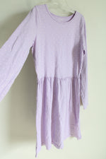 Carter's Kid Purple Polka Dot Long Sleeved Dress | 14