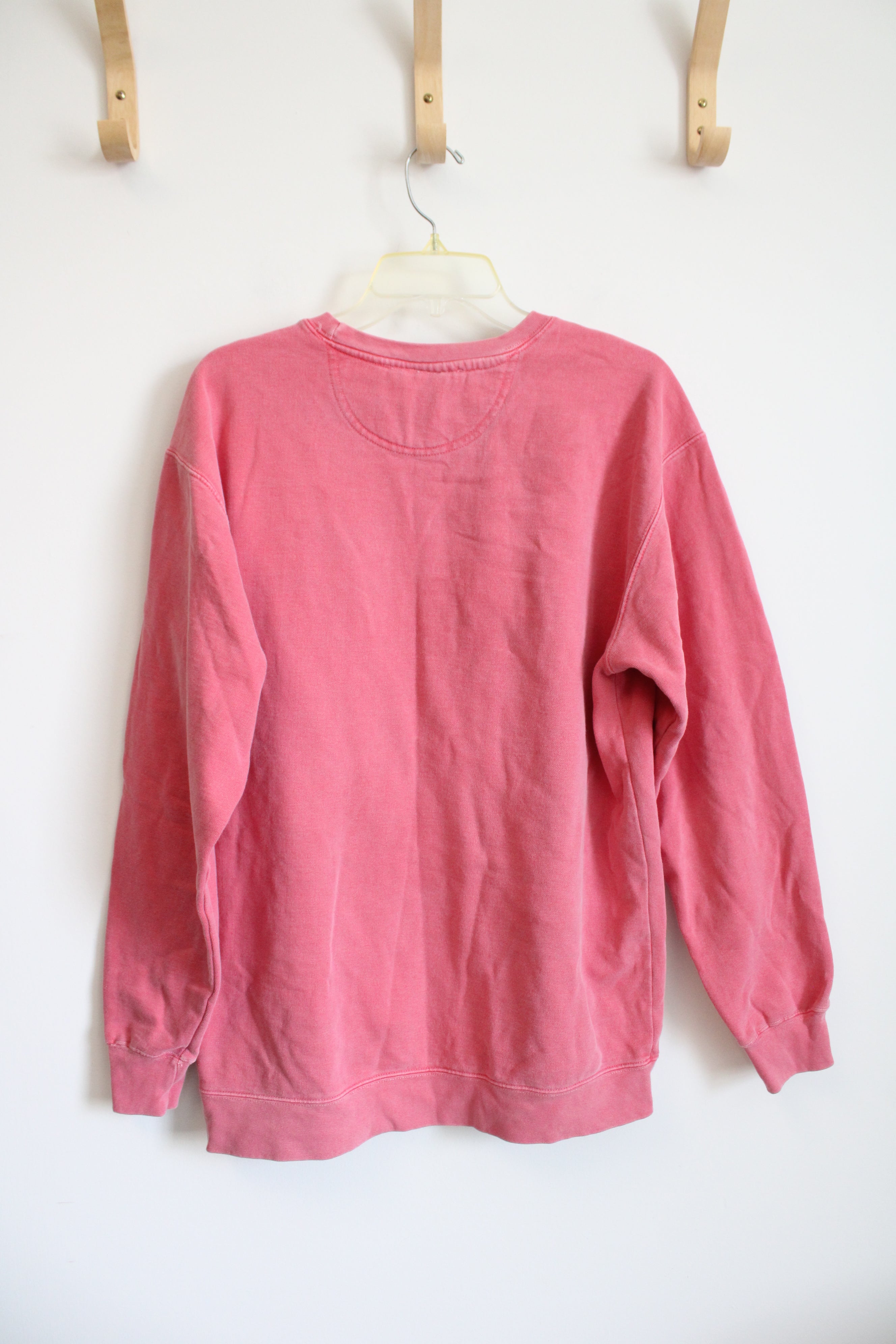 Comfort Colors Pink Apex Pullover Crewneck Sweatshirt | M