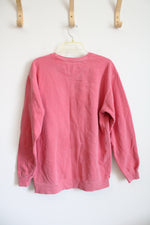 Comfort Colors Pink Apex Pullover Crewneck Sweatshirt | M