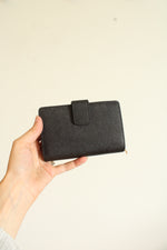Michael Kors Black Medium Crossgrain Leather Wallet