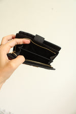 Michael Kors Black Medium Crossgrain Leather Wallet