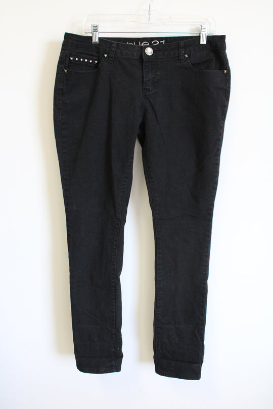 Rue 21 Black Studded Skinny Jeans | 13/14