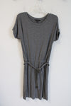 Banana Republic Gray Stretch Belted Dress | M