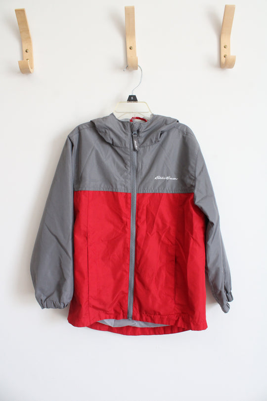 Eddie Bauer Red & Gray Full Zip Jacket | Youth XS (5/6)