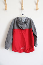 Eddie Bauer Red & Gray Full Zip Jacket | Youth XS (5/6)