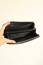 Michael Kors Black Leather Micro-stud Continental Wallet