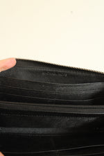 Michael Kors Black Leather Micro-stud Continental Wallet
