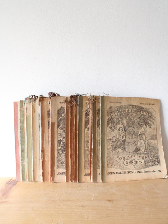 Baer's Agriculture Almanac Lancaster, PA 1909-1935