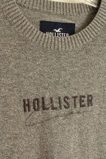 Hollister LS Logo Crew Neck Knit Top | M