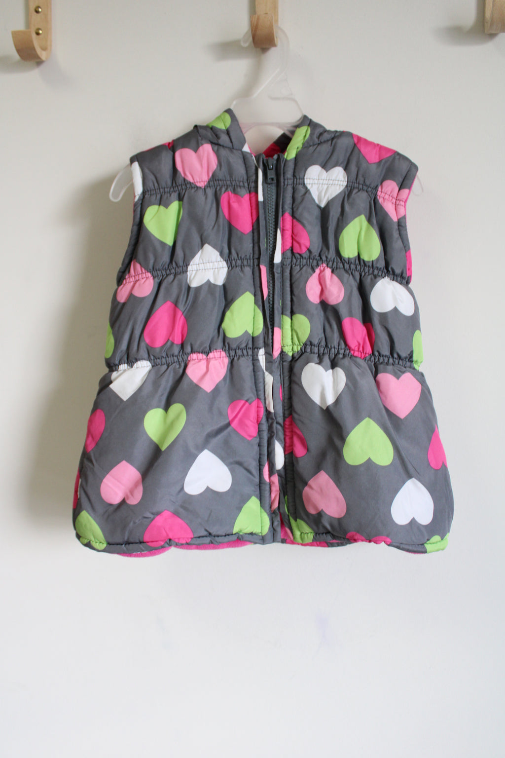 Gymboree Gray Heart Puffer Vest | 5/6