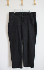 Old Navy High-Rise Wow Loose Black Jeans | 18 Tall