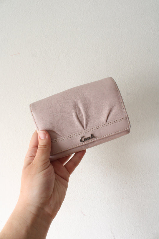 Coach Pale Pink Bi-Fold Wallet
