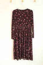 Talbots Black Raspberry Longsleeve Dress | L Petite