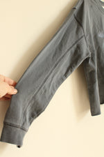 NEW Bixby Gray Cropped LS Shirt with Bear Graphic | XL