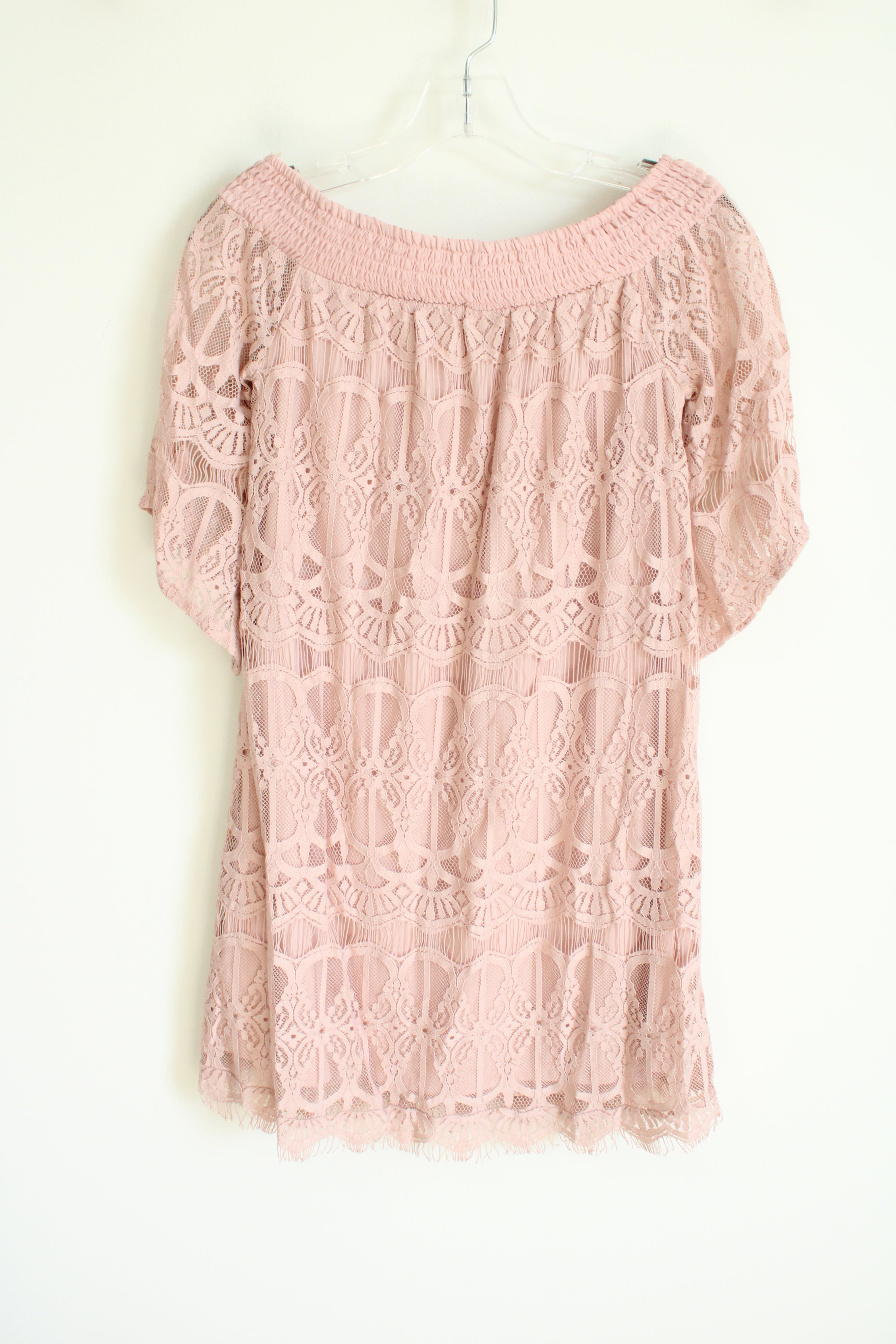 Pink Lace Dress | S