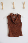 Carolina Brown Knit Sweater Tank | S