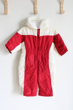 Old Navy Baby Red & White Snowsuit | 6-12 MO