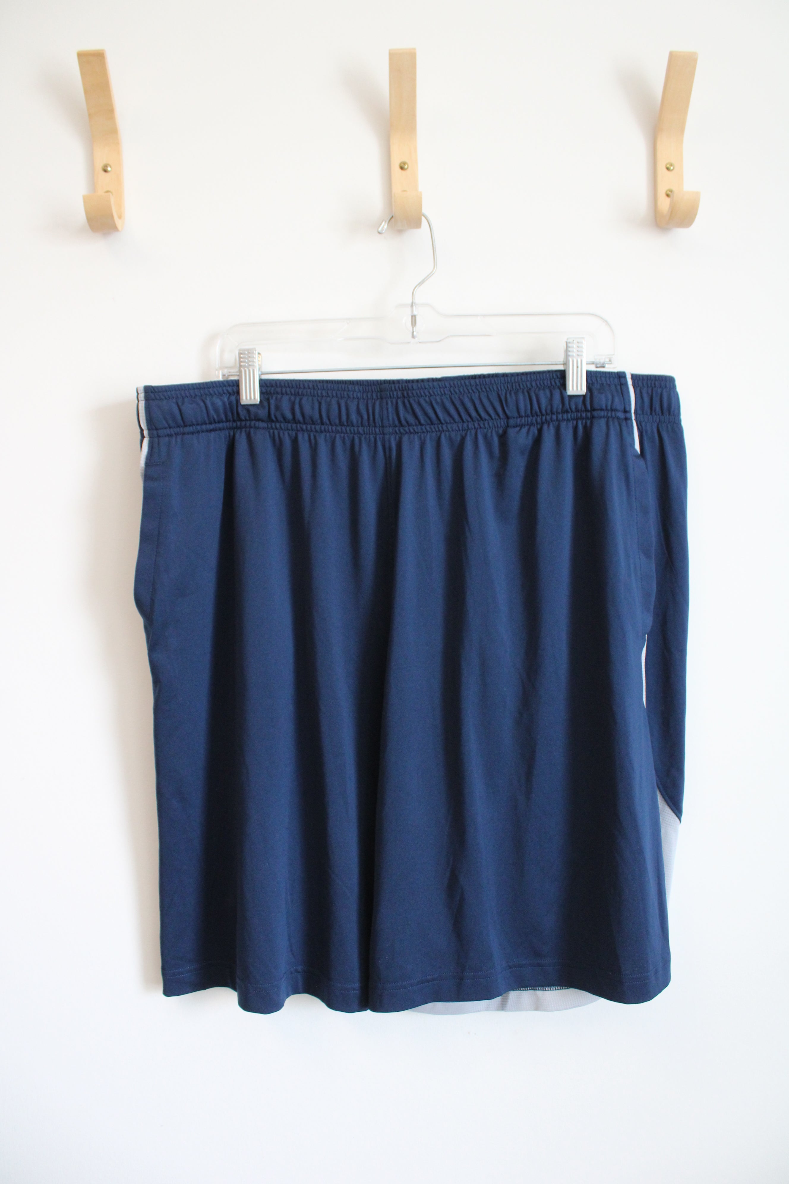 Under Armour Navy & Gray Athletic Shorts | 2XL
