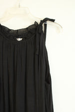 Signature By Robbie Bee Black Tiered Hemline Flowy Dress | XL