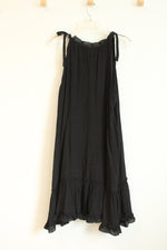 Signature By Robbie Bee Black Tiered Hemline Flowy Dress | XL