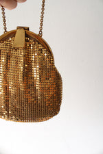 Vintage Whiting & Davis Mesh Gold Mini Purse
