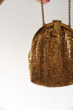 Vintage Whiting & Davis Mesh Gold Mini Purse