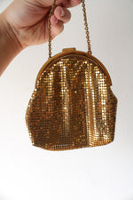 Vintage Whiting & Davis Mesh Gold Mini Purse