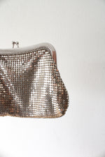 Whiting & Davis Mesh Silver Mini Coin Purse
