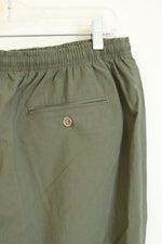 NEW Hasting & Smith Olive Green Elastic Waistband Pants | XL
