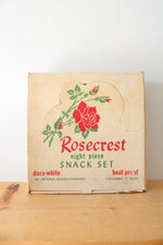 Federal Rosecrest Dura-White 8-Piece Snack Set