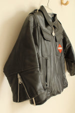 Vintage Harley-Davidson Children's Black Motorcycle Jacket with Wear | 4