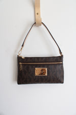 Michael Kors Jet Set Signature Brown Logo Mini Purse