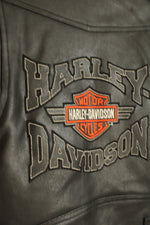 Vintage Harley-Davidson Children's Black Motorcycle Jacket with Wear | 4