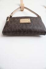 Michael Kors Jet Set Signature Brown Logo Mini Purse
