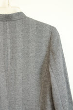 Talbots Aberdeen Gray Herringbone Lined Blazer | 8 Petite