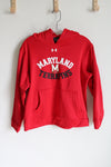 Under Armour Red Maryland Terrapins Hoodie | Youth L (14/16)