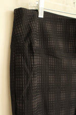 NEW Worthington Black and Gray Checkered Textured Pull on Skinny Pants | 16
