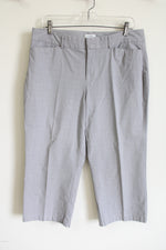 Dockers Ideal Fit Gray Plaid Capri | 14