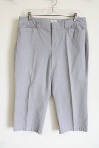 Dockers Ideal Fit Gray Plaid Capri | 14