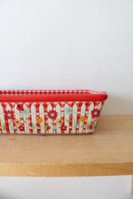 Temptations By Tara Gingham Gardens 2.5 Quart Rectangle Baking Dish