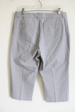 Dockers Ideal Fit Gray Plaid Capri | 14