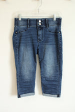 APT.9 Cuffed Denim Capri | 8 Petite